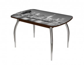 Стол Бостон ф/п Сити, 900*600 мм, венге/хром триумф в Ишиме - ishim.mebel-tymen.ru | фото