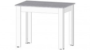 Стол Кай Цемент светлый/Белый в Ишиме - ishim.mebel-tymen.ru | фото