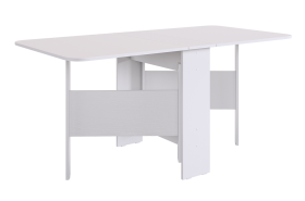 Стол-книжка раскладной Мечта 2 (белое дерево/белое дерево) в Ишиме - ishim.mebel-tymen.ru | фото