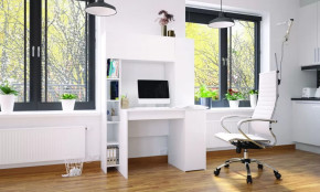 Стол компьютерный Тайм Белый в Ишиме - ishim.mebel-tymen.ru | фото