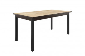 Стол обеденный Квант, 1600*870 мм, дуб бунратти/венге/черный в Ишиме - ishim.mebel-tymen.ru | фото