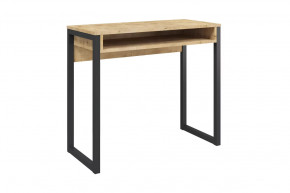 Стол письменный Леонардо, дуб бунратти/черный в Ишиме - ishim.mebel-tymen.ru | фото