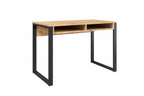 Стол письменный Лунар, дуб бунратти/черный в Ишиме - ishim.mebel-tymen.ru | фото