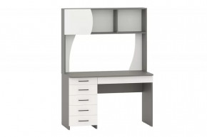 Стол рабочий СИГМА (ш1205*г605*в1660мм), ЛДСП Графит/Белый в Ишиме - ishim.mebel-tymen.ru | фото