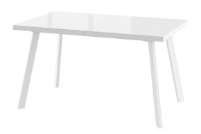 Стол раздвижной Borg-140, оптивайт белый/белый в Ишиме - ishim.mebel-tymen.ru | фото