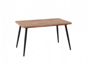 Стол раздвижной Borg radial-140, дуб велингтон/черный в Ишиме - ishim.mebel-tymen.ru | фото