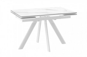 Стол раздвижной Jack-120, calakatta st cer/белый в Ишиме - ishim.mebel-tymen.ru | фото