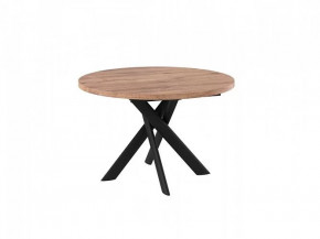 Стол раздвижной RONALDO-120, дуб велингтон/черный в Ишиме - ishim.mebel-tymen.ru | фото