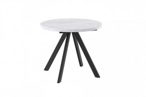 Стол раздвижной RONDO М-90, серый сланец/черный в Ишиме - ishim.mebel-tymen.ru | фото