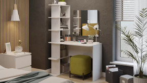 Стол с зеркалом Тип 4 Белый Ясень в Ишиме - ishim.mebel-tymen.ru | фото