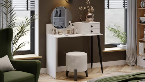 Стол туалетный «Стилтон» Тип 1 Белый, Черный муар в Ишиме - ishim.mebel-tymen.ru | фото