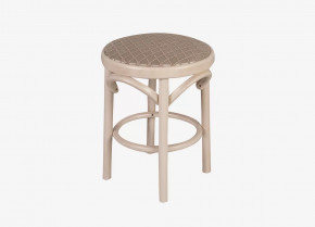 Табурет Мягкий Бежевый/Беленый дуб в Ишиме - ishim.mebel-tymen.ru | фото