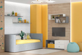 Тумба Клео Т-1, 1200 мм, графит, миндаль, солнечный Диал в Ишиме - ishim.mebel-tymen.ru | фото