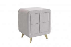 Тумба прикроватная Софи 2 галька (велюр) в Ишиме - ishim.mebel-tymen.ru | фото