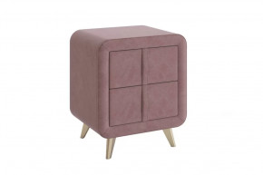 Тумба прикроватная Софи 2 пудра (велюр) в Ишиме - ishim.mebel-tymen.ru | фото