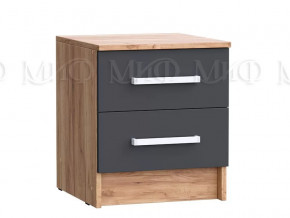 Тумба с 2мя ящиками 2 шт Мартина ЛДСП Графит, Дуб крафт в Ишиме - ishim.mebel-tymen.ru | фото