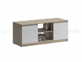 Тумба ТВ Челси Белый глянец, дуб сонома в Ишиме - ishim.mebel-tymen.ru | фото