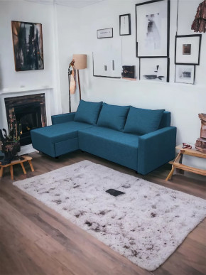 Угловой диван Шерри Савана Деним в Ишиме - ishim.mebel-tymen.ru | фото