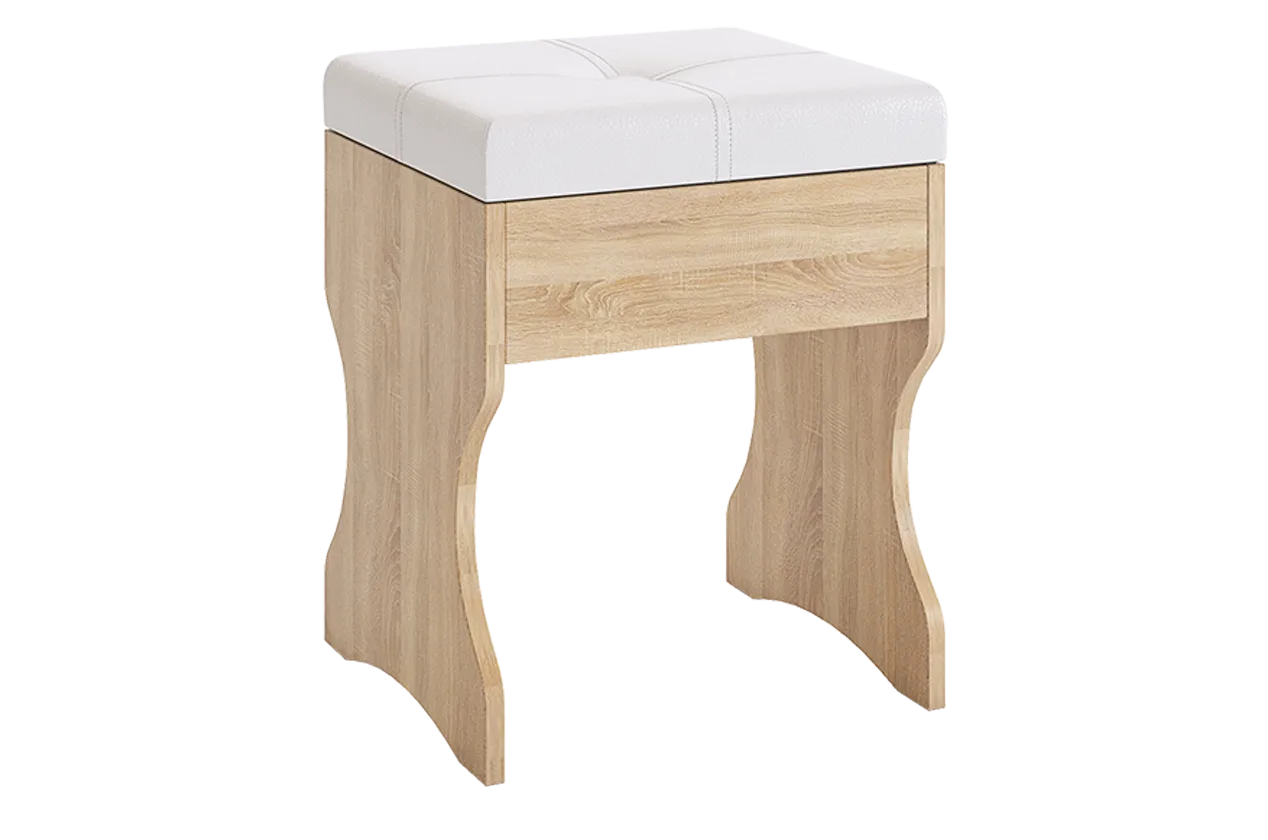 Пуф Виктория-1 дуб сонома в Ишиме - ishim.mebel-tymen.ru | фото