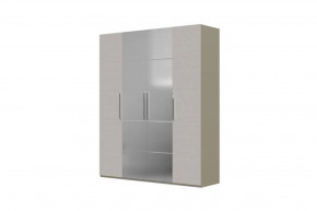 Вива Шкаф распашной ШР-4 2 зеркала Латте/Текстиль в Ишиме - ishim.mebel-tymen.ru | фото