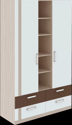 Волкер подростковая М02 Шкаф трехсекционный в Ишиме - ishim.mebel-tymen.ru | фото