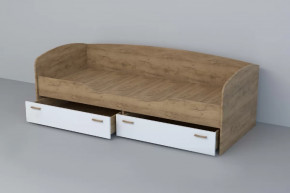 ЭГО Кровать (арт.016) Дуб крафт/Белый глянец Диал в Ишиме - ishim.mebel-tymen.ru | фото